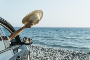 Luxury car driving in Marbella with comprehensive insurance coverage