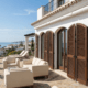 Secure empty holiday villa on the Costa del Sol with locked patio doors generame esta imagen