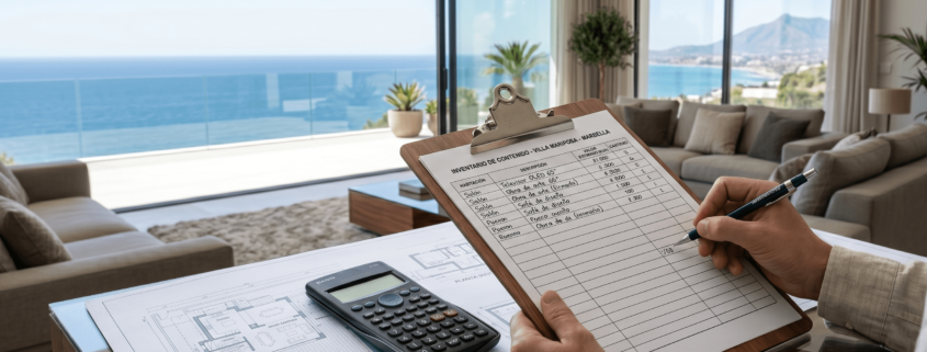 Taking a home contents inventory for Spanish property insurance