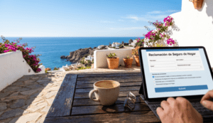 Filing an insurance claim for guest damage in a Spanish villa.