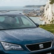 Spanish registered SUV arriving in the UK at Dover.