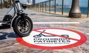 Señalización de tráfico municipal para patinetes eléctricos en España